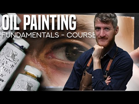 Oil Painting Fundamentals - Course : The Eye Demonstration with Color Mixing and Indirect Painting