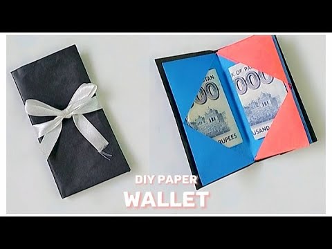 Easy Way To Make A DIY Paper Wallet || How to make a paper wallet - YouTube
