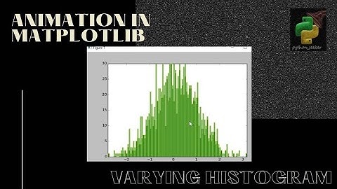 Histogram Animation | matplotlib | python | #matplotlib #python #python_seeker