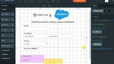 FormTitan Salesforce Check Contact Or Lead