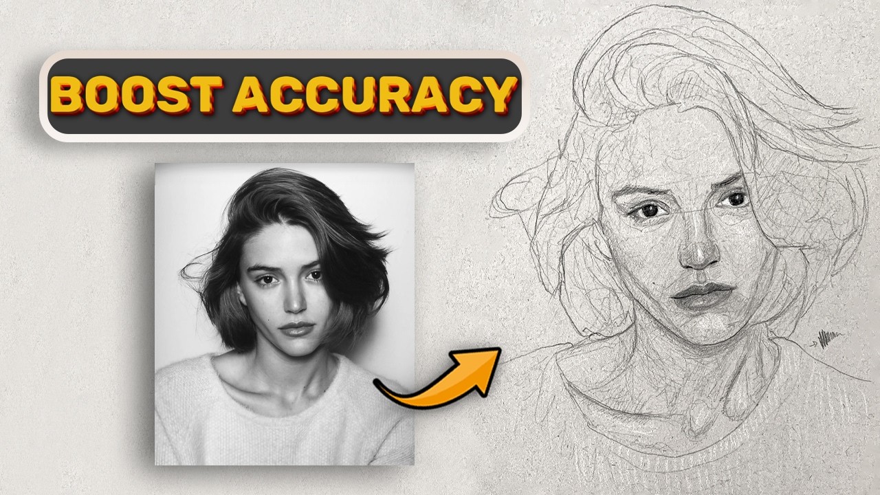 Say goodbye to unsuccessful portrait drawing with this method - YouTube