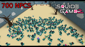 Squid Game but with NPCs - 700 NPCs (All Season 2 Games) - Roblox