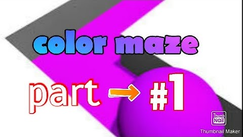 color maze game play part 1