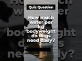 Daily Water Math