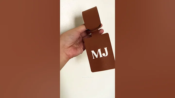 Faux leather luggage tag ideas #diycrafts #cricut #handmade #shorts #shortsviral #craftyideas