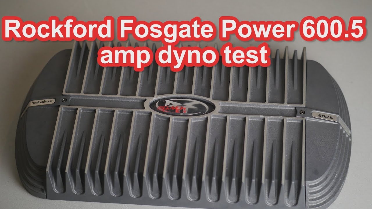 Rockford Fosgate Power 600.5 five channel car audio amp dyno power