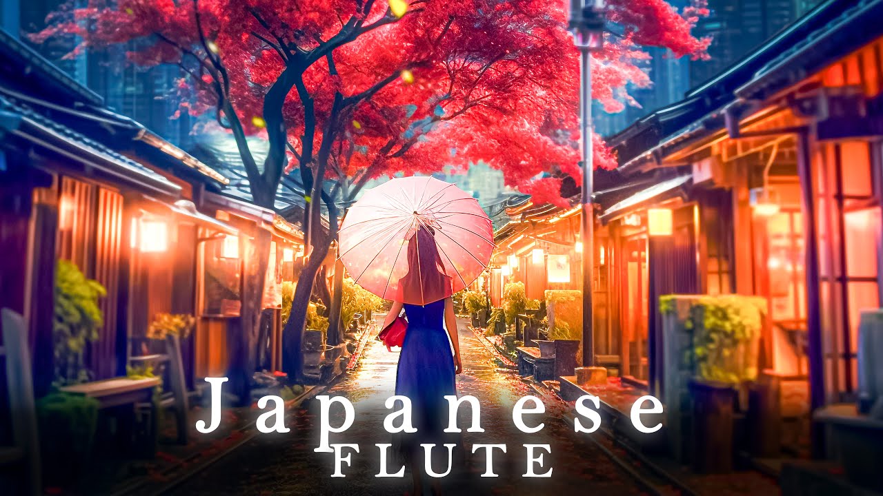 Relaxing With Japanese Bamboo Flute, Guzheng, Erhu Musical Instrument