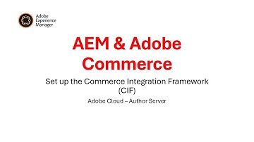 How to Setup AEM with Adobe Commerce