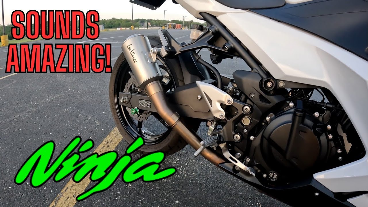 NINJA 400 Leo Vince Slip On Exhaust Review! 4K Sound!