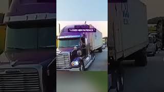 This is The Reason Why You Hate Truckers 😳 #truck #roadrage #instantkarma #dashcam