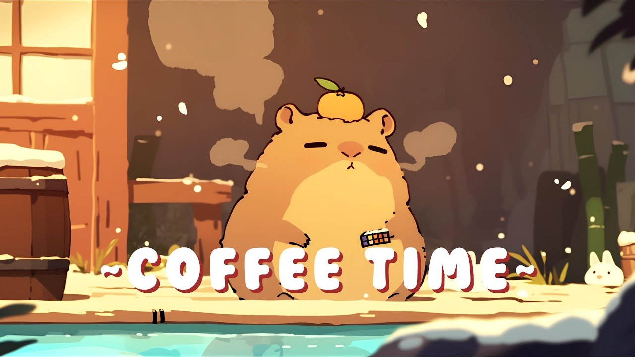 Capybara Beats & Lofi - Chill Beats to Help You Relax ~ Cozy Times ~ 📚 🎵