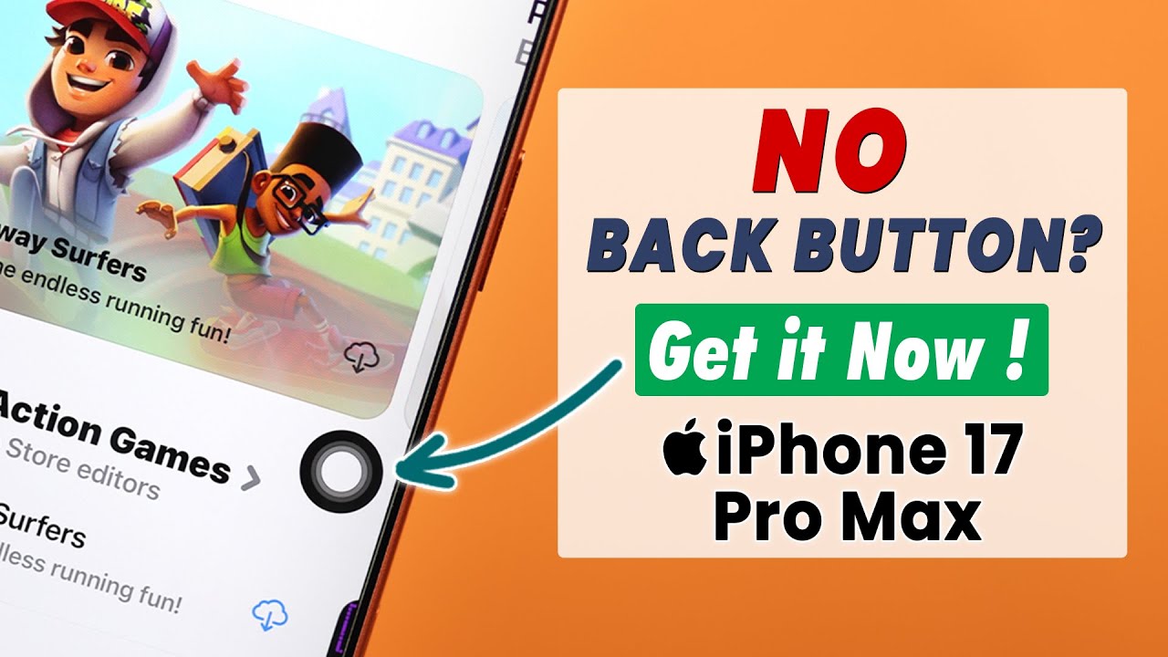 How to Add a Back Button on iPhone 17 Pro Max | Pro - YouTube