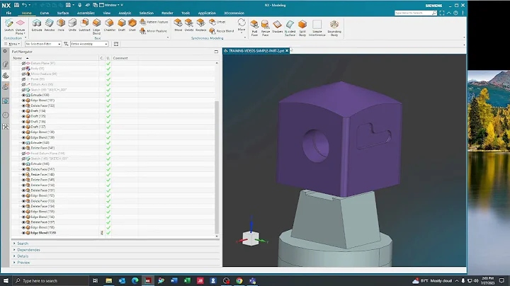 Siemens NX 2206    How To Make A N Sided Surface Fill Hole