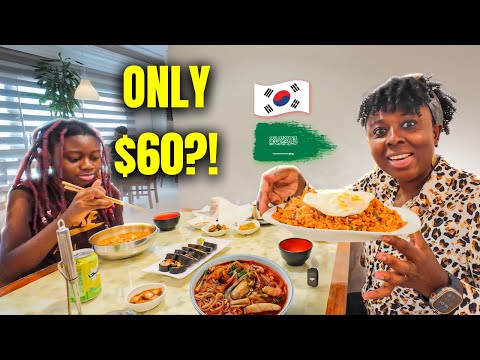 What 60 Gets You in KOREAN FOOD in Jeddah Saudi Arabia Ep.2