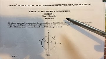 2010 AP Physics C: E&M Free Response Question 1 Solution