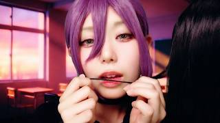 【百合】放課後の教室でこっそり髪いじり💋【レゼ：チェンソーマン】