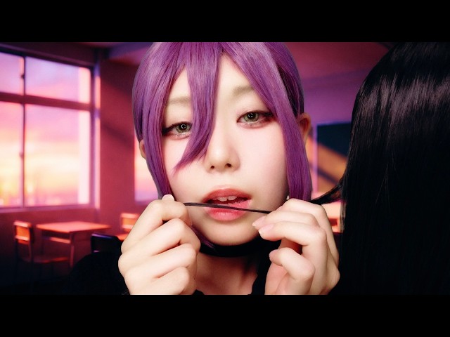 【百合】放課後の教室でこっそり髪いじり💋【レゼ：チェンソーマン】