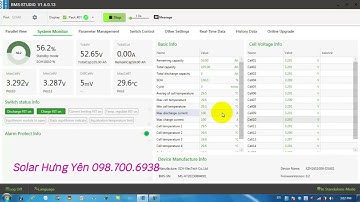 Hướng dẫn kết nối Bộ Pin Eco Lithium Smart với máy tính, điều chỉnh các thông số BMS Seploss 2023