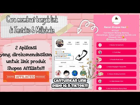 TUTORIAL MEMBUAT BANYAK LINK DI BIO INSTAGRAM| MEMBUAT LINK DI APP MILKSHAKE & INSTABIO AGAR MENARIK