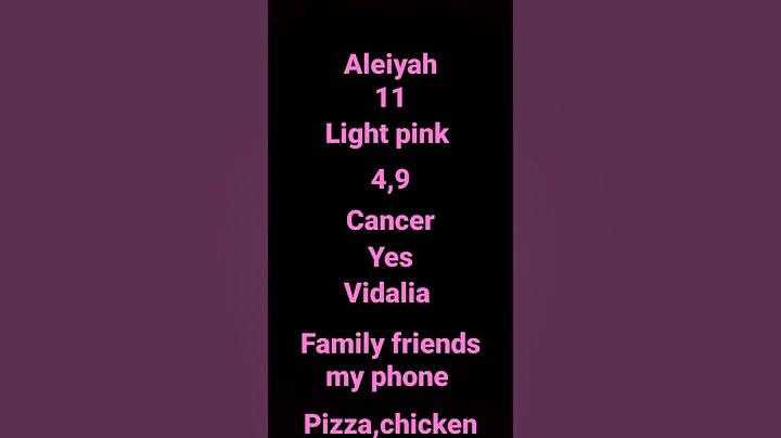 some things about me