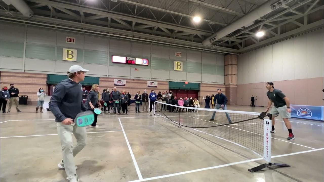 Pickleball Champion Kyle Yates Shows the Press How the Sport is Played