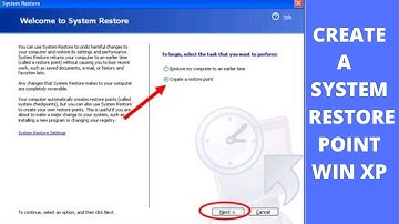 How To Create A Windows XP System Restore Point (2021)