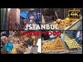 ⁴ᴷ⁵⁰  🇹🇷 Istanbul Street Food  and Egyptian Bazaar Tour(ISTANBUL  WALK)