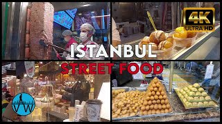 ⁴ᴷ⁵⁰  🇹🇷 Istanbul Street Food  and Egyptian Bazaar Tour(ISTANBUL  WALK)