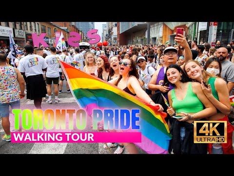Toronto, 캐나다 | yonge 거리 | 여름 도시 산책 4K