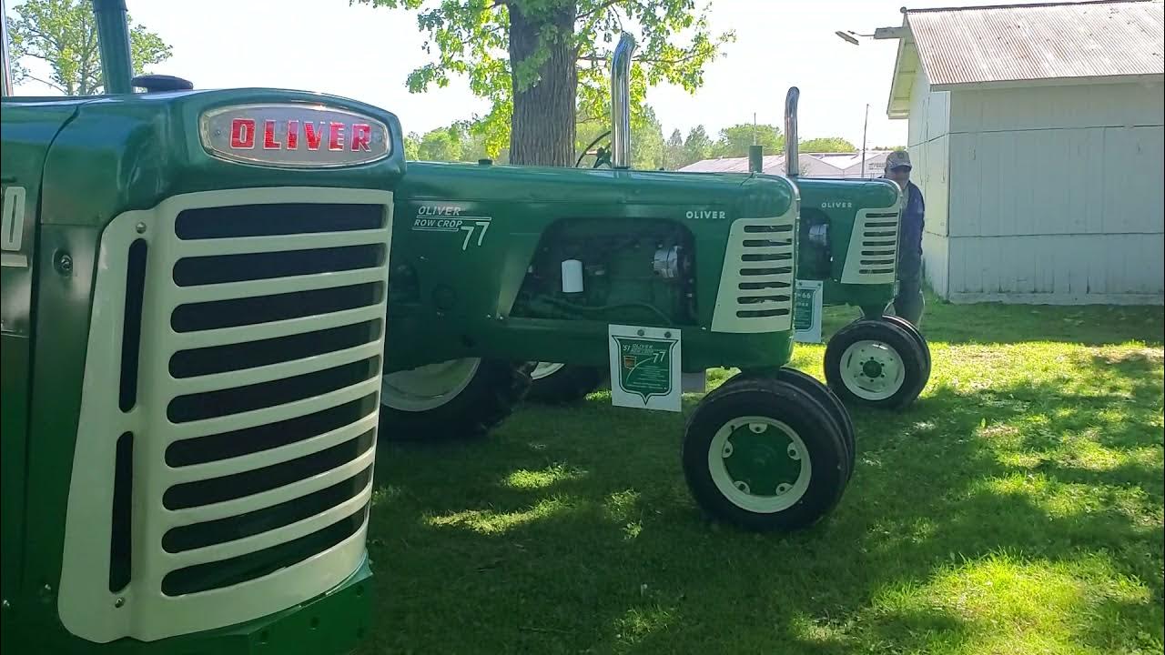 Ixonia tractor show lineup of Olivers YouTube