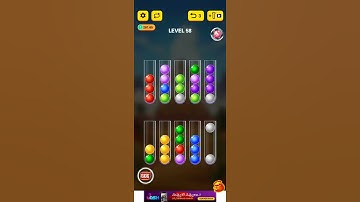 Ball sort puzzle 2021 level 58 #shorts