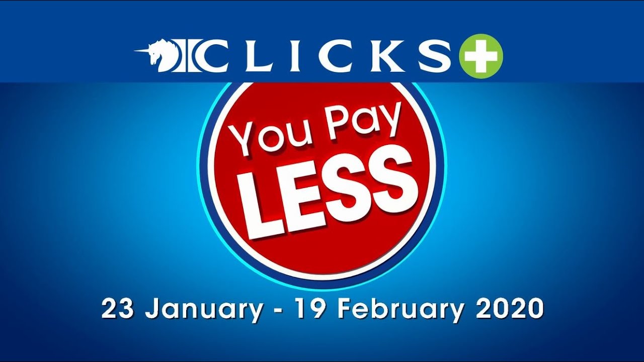 You pay less at Clicks with great savings