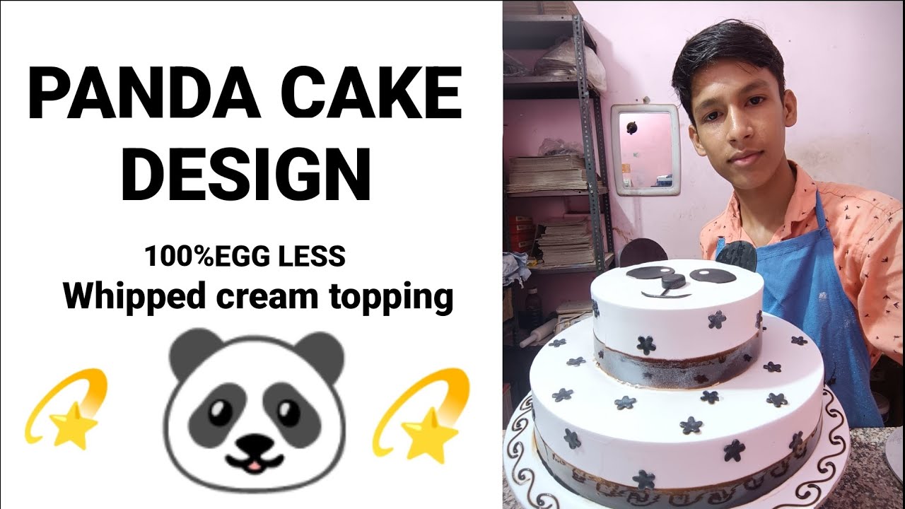 How To Make Panda cake design And Decoration With Fondant