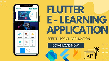 FLUTTER E - LEARNING APPLICATION | FREE FLUTTER  TUTORIAL