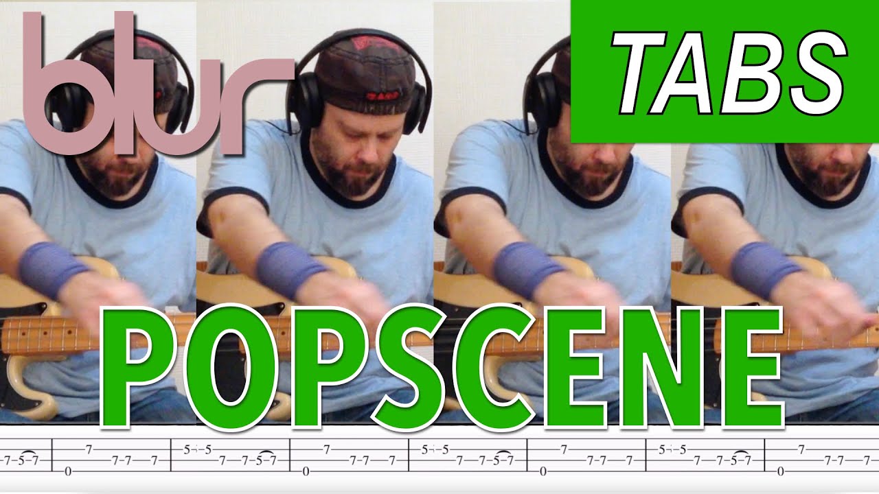 Popscene bass tabs cover - Blur