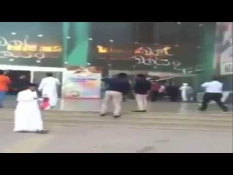 فيديو اللحظات الاولى لحريق جو مول في الخرج Youtube