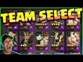 How to select your team in souls and advance arena