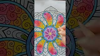 Mindfulness Coloring: Transforming a Mandala into Calm– Relax & Create/ stress relief  - #ARTINA
