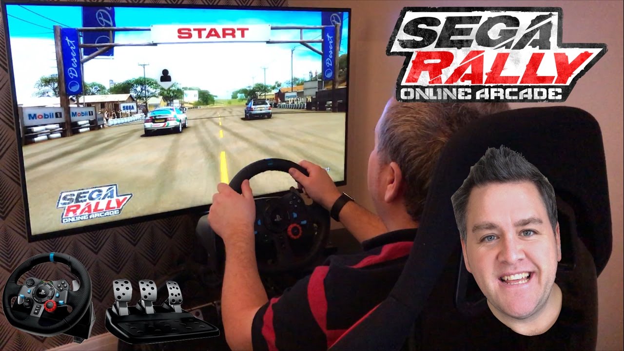 Sega Rally Arcade Online - Desert Original - PS3 - Logitech G29 Racing