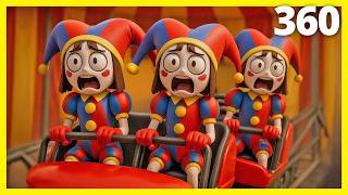 Four POMNI in the TADC 360 roller coaster experience in the tent