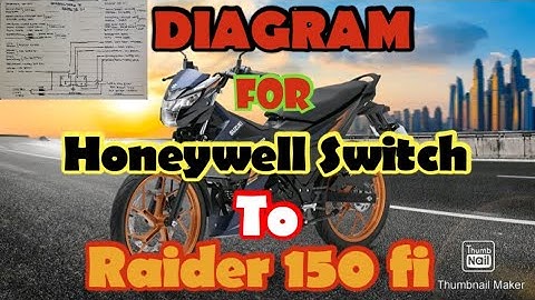 Honeywell Switch to Raider 150 fi | DIAGRAM #raider150fi