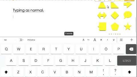 Pages iPad Tour word processing