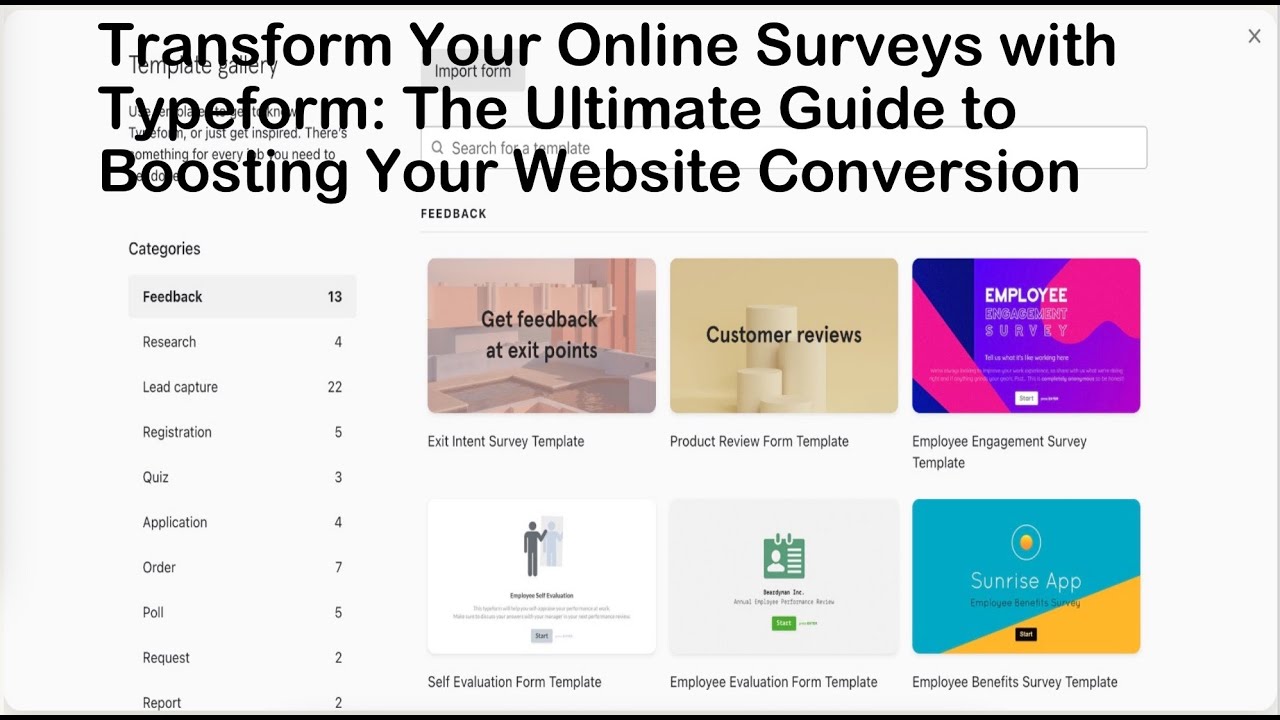 Transform Your Online Surveys with Typeform: The Ultimate Guide to ...