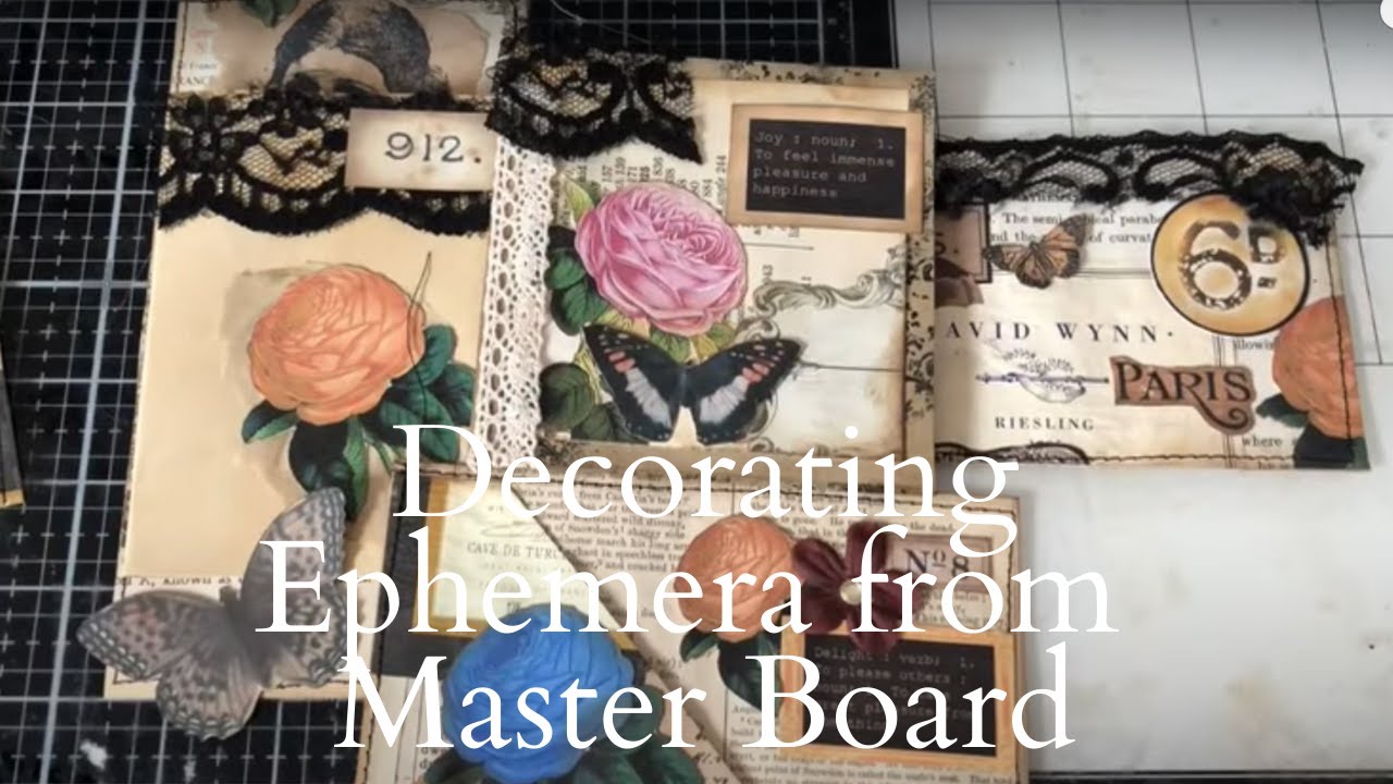 Decorating Ephemera for Junk Journal - YouTube