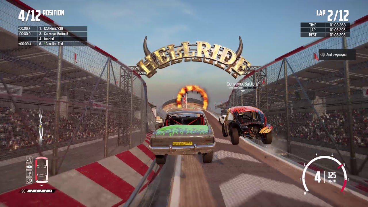 Wreckfest Demolition derby and Hellride Racing
