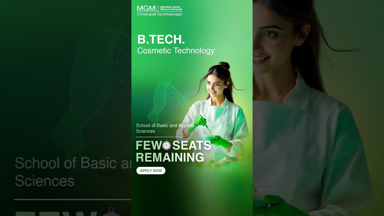 B.Tech in Cosmetic Technology | Admissions Open 2025–26
