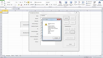 control clientes en un formulario de  excel