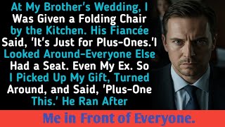 Details At My Brother's Wedding, I Was Given a Folding Chair by the Kitchen. His Fiancée Said, 'It's..... Update