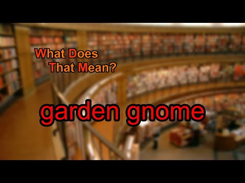 What does garden gnome mean by What Does That Mean