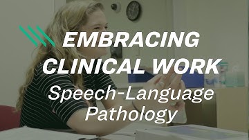 Embracing clinical work in the first semester. | Speech-Language Pathology